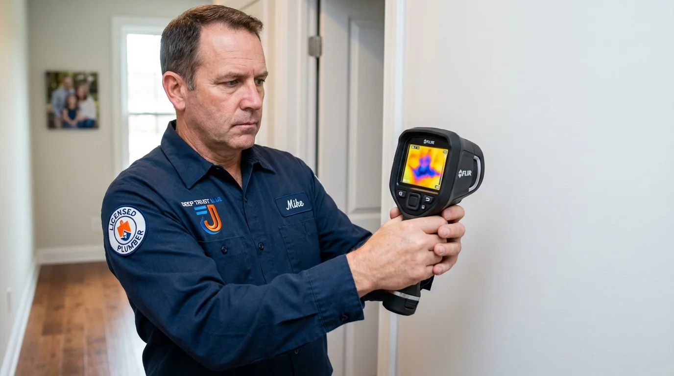 Thermal imaging leak detection by Johns Plumbing LLC in Elkland
